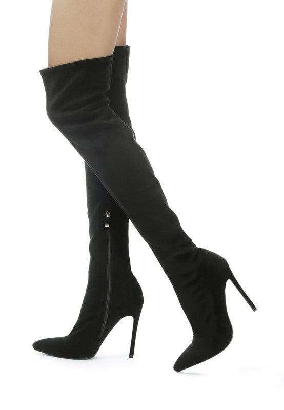 MADMAN STRETCH HIGH HEEL VELVET BOOT