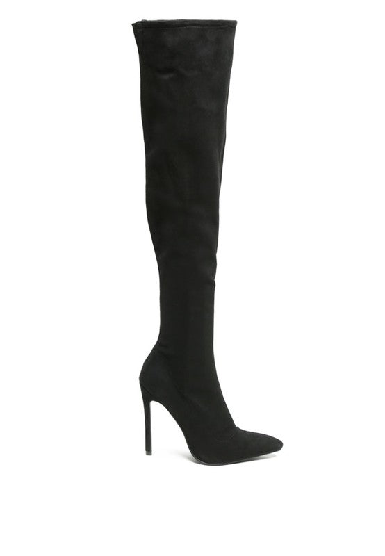 MADMAN STRETCH HIGH HEEL VELVET BOOT