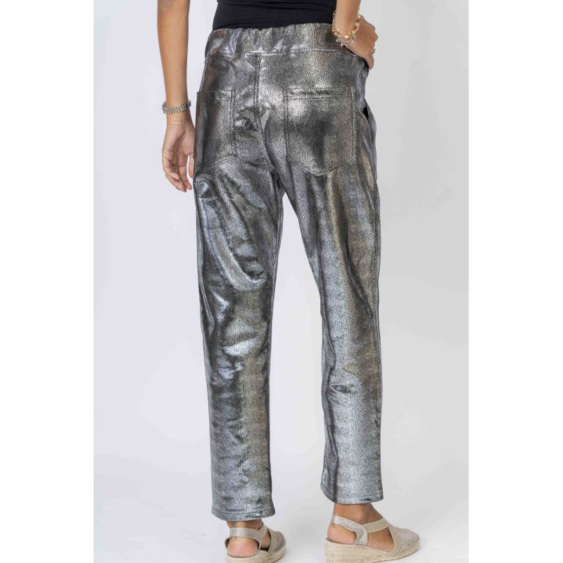 Shimmer Jegging with Heat Detail